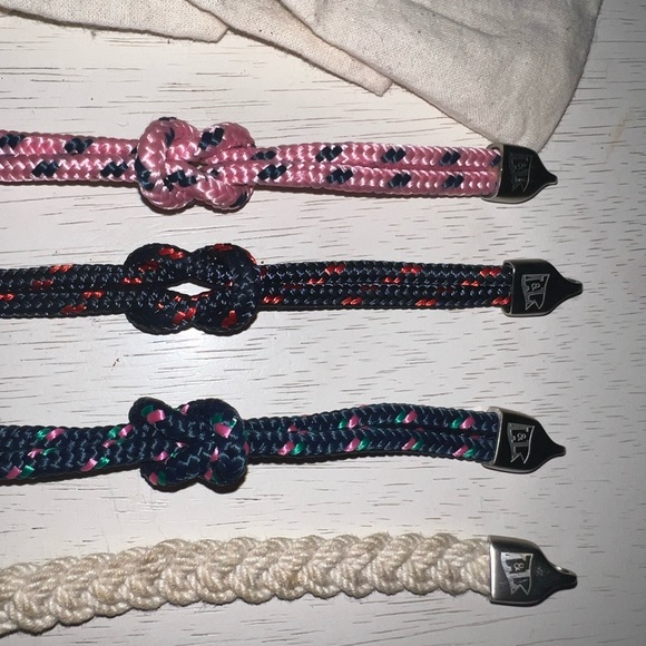 Lemon & Line Newport Rhode Island Sailing Nautical Rope Knot Bracelet Set 4 - Picture 2 of 2